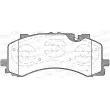 Jeu de 4 plaquettes de frein avant OPEN PARTS BPA1744.00 - Visuel 1
