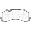 Jeu de 4 plaquettes de frein avant OPEN PARTS BPA1744.00 - Visuel 2