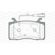Jeu de 4 plaquettes de frein avant OPEN PARTS BPA1759.22 - Visuel 1