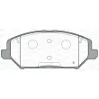 Jeu de 4 plaquettes de frein avant OPEN PARTS BPA1783.02 - Visuel 2