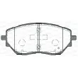 Jeu de 4 plaquettes de frein avant OPEN PARTS BPA1786.02 - Visuel 2