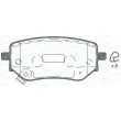 Jeu de 4 plaquettes de frein arrière OPEN PARTS BPA1802.02 - Visuel 1