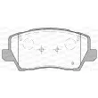 Jeu de 4 plaquettes de frein avant OPEN PARTS BPA1803.02 - Visuel 2