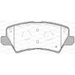Jeu de 4 plaquettes de frein arrière OPEN PARTS BPA1804.02 - Visuel 2
