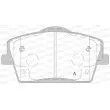 Jeu de 4 plaquettes de frein avant OPEN PARTS BPA1823.00 - Visuel 1