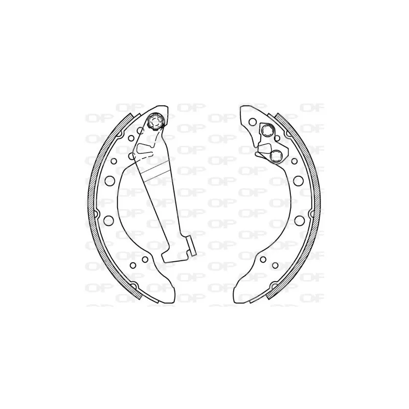 Jeu de mâchoires de frein OPEN PARTS BSA2015.00