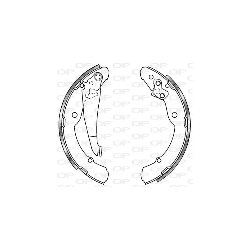Jeu de mâchoires de frein OPEN PARTS BSA2029.00