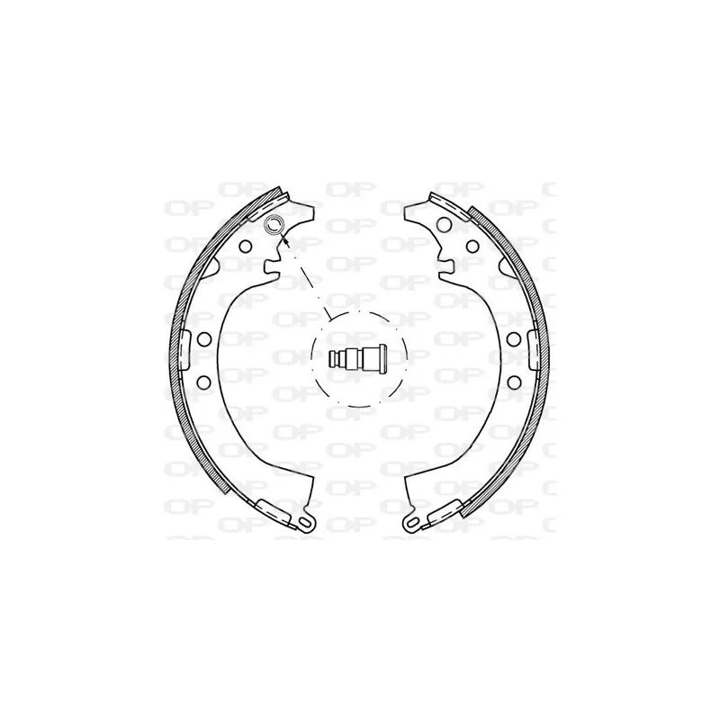 Jeu de mâchoires de frein OPEN PARTS BSA2031.00