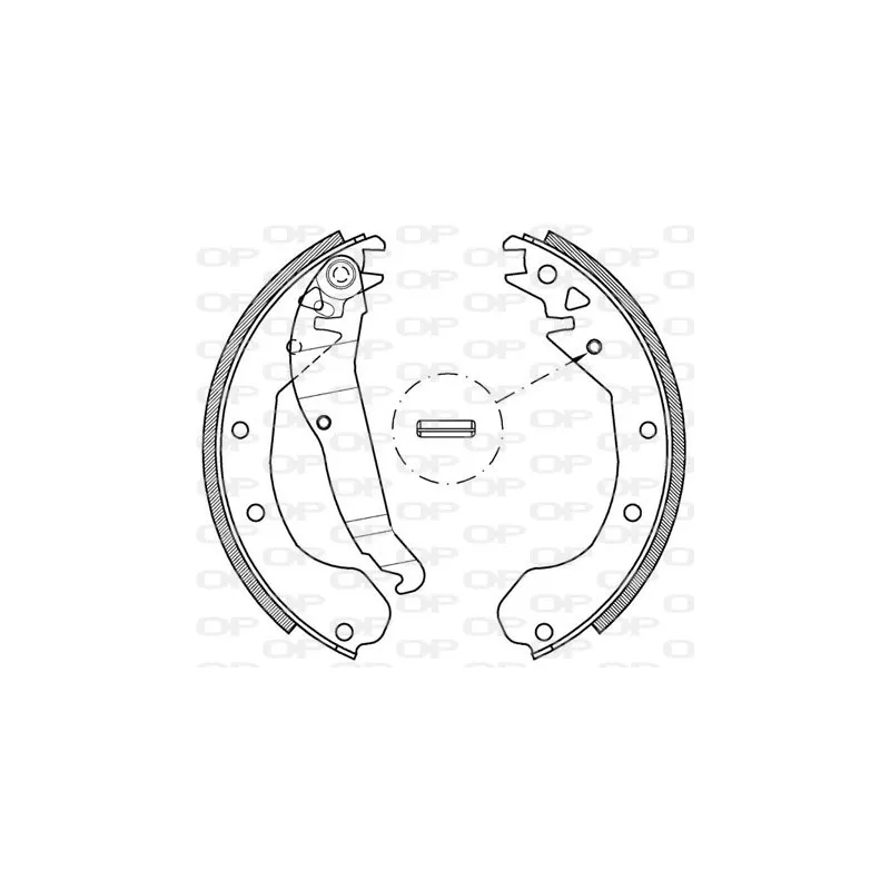 Jeu de mâchoires de frein OPEN PARTS BSA2037.00