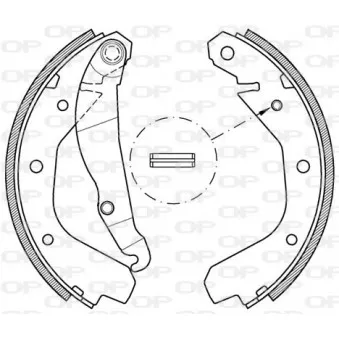 Jeu de mâchoires de frein OPEN PARTS BSA2038.00