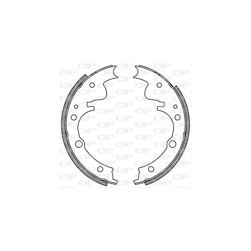 Jeu de mâchoires de frein OPEN PARTS BSA2045.00