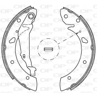 Jeu de mâchoires de frein OPEN PARTS BSA2052.00