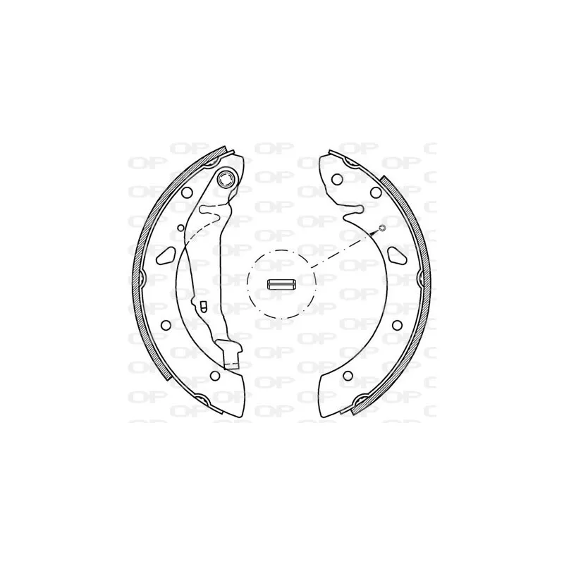 Jeu de mâchoires de frein OPEN PARTS BSA2052.00