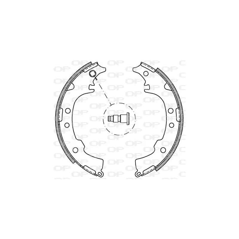 Jeu de mâchoires de frein OPEN PARTS BSA2053.00