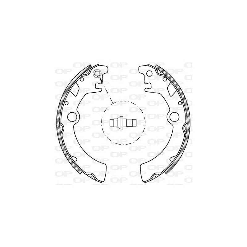 Jeu de mâchoires de frein OPEN PARTS BSA2054.00