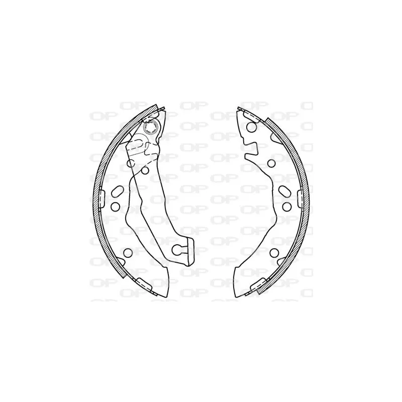 Jeu de mâchoires de frein OPEN PARTS BSA2055.00