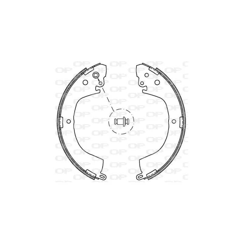 Jeu de mâchoires de frein OPEN PARTS BSA2057.00