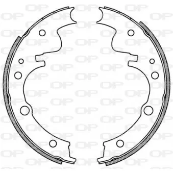Jeu de mâchoires de frein OPEN PARTS BSA2058.00