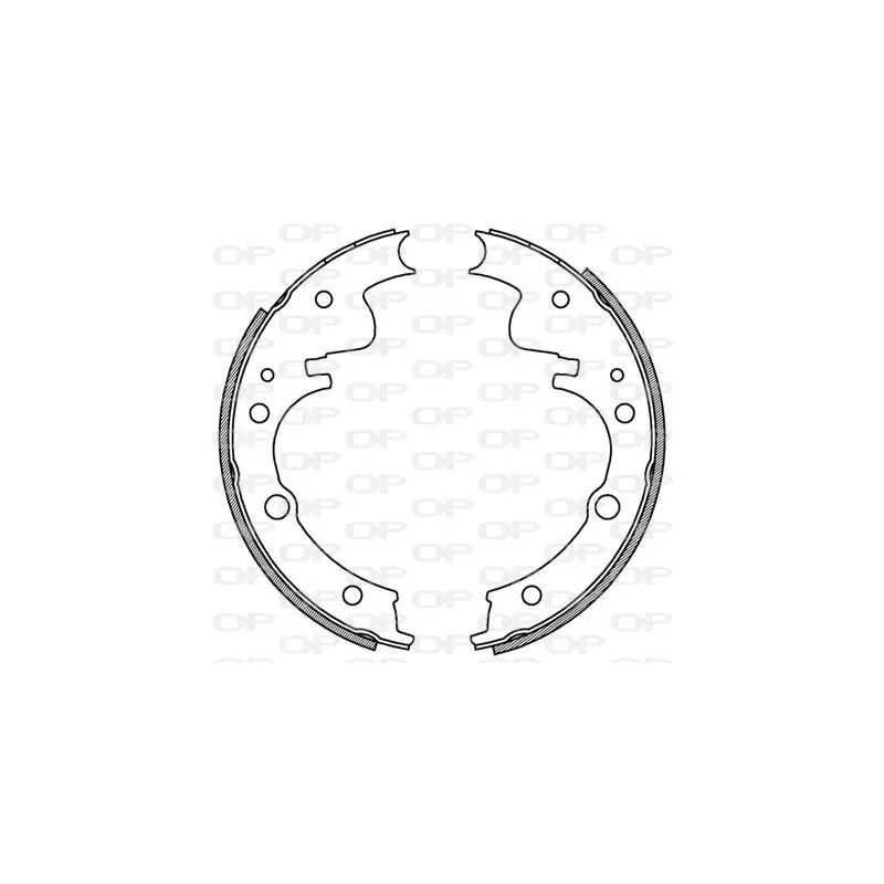 Jeu de mâchoires de frein OPEN PARTS BSA2058.00