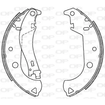 Jeu de mâchoires de frein OPEN PARTS BSA2059.00
