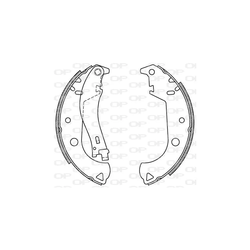 Jeu de mâchoires de frein OPEN PARTS BSA2059.00