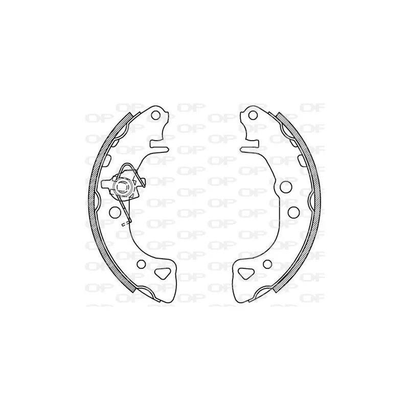 Jeu de mâchoires de frein OPEN PARTS BSA2060.00