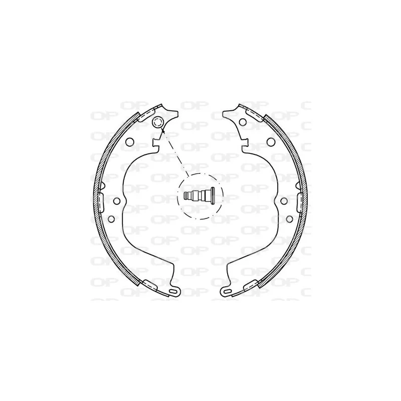 Jeu de mâchoires de frein OPEN PARTS BSA2063.00