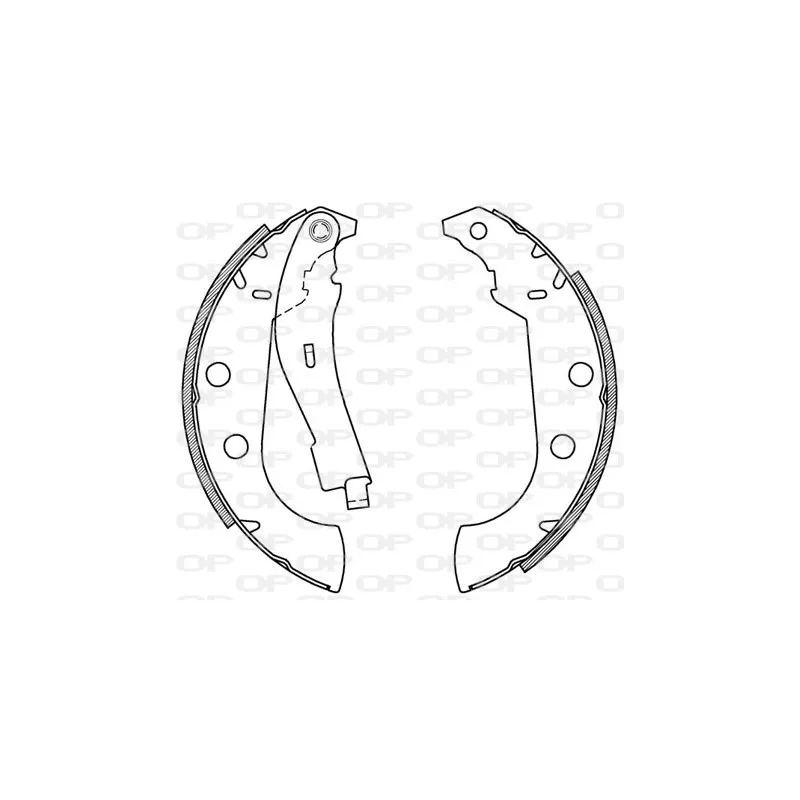 Jeu de mâchoires de frein OPEN PARTS BSA2064.00