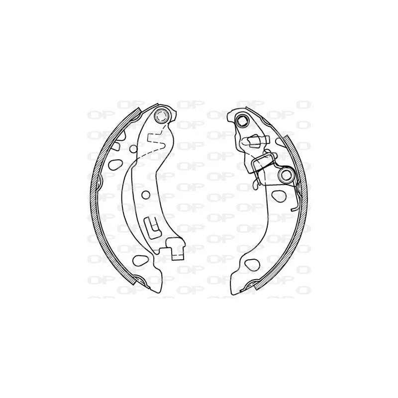 Jeu de mâchoires de frein OPEN PARTS BSA2068.00