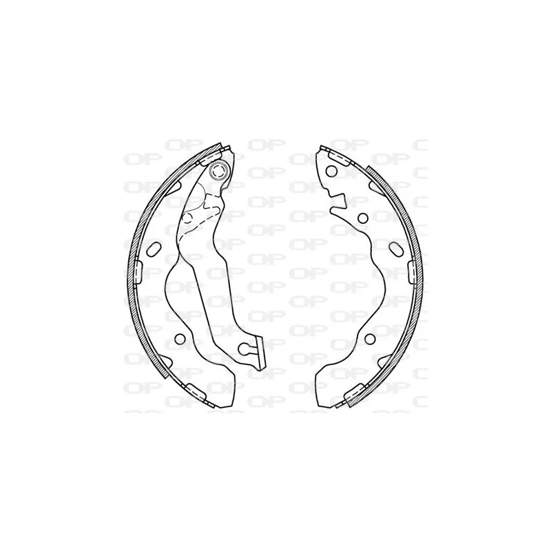 Jeu de mâchoires de frein OPEN PARTS BSA2071.00