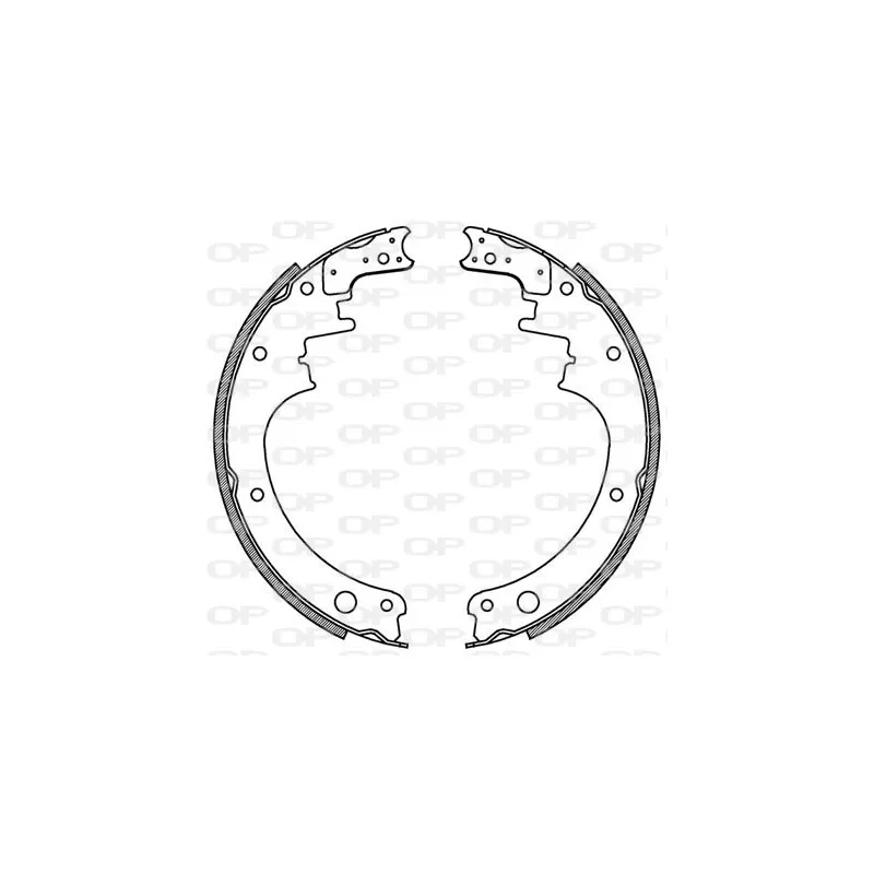 Jeu de mâchoires de frein OPEN PARTS BSA2072.00