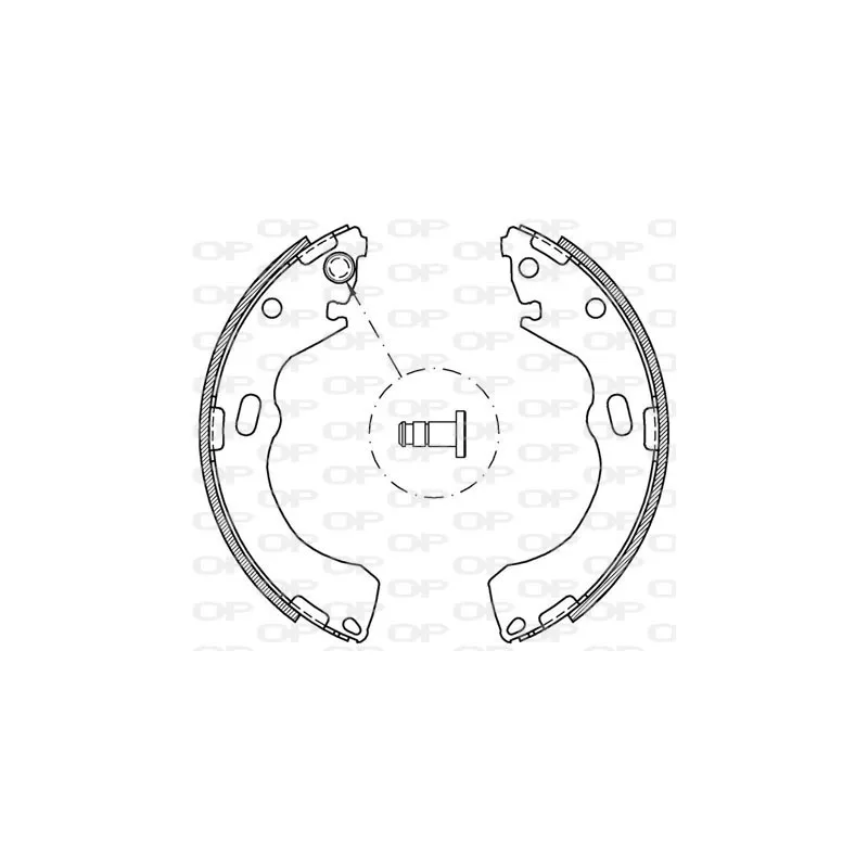 Jeu de mâchoires de frein OPEN PARTS BSA2075.00