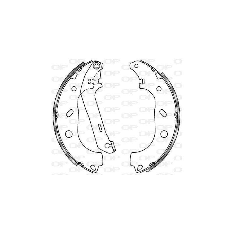 Jeu de mâchoires de frein OPEN PARTS BSA2090.00