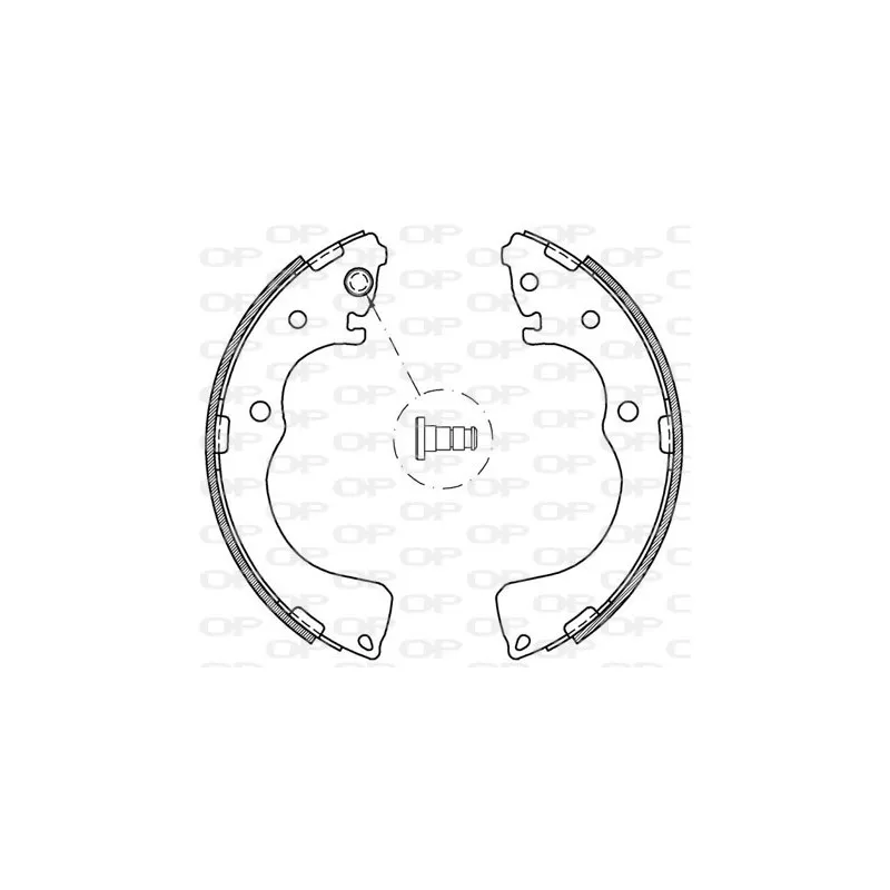 Jeu de mâchoires de frein OPEN PARTS BSA2091.00