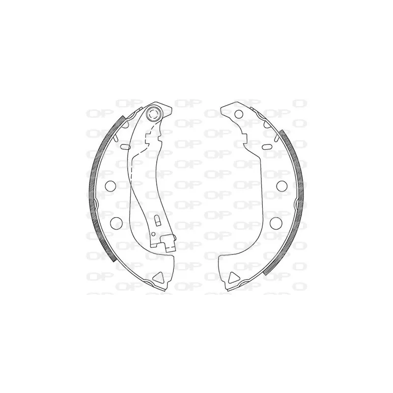 Jeu de mâchoires de frein OPEN PARTS BSA2092.00
