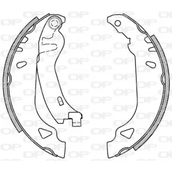 Jeu de mâchoires de frein OPEN PARTS BSA2094.00