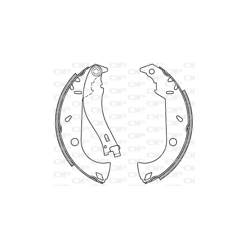 Jeu de mâchoires de frein OPEN PARTS BSA2095.00