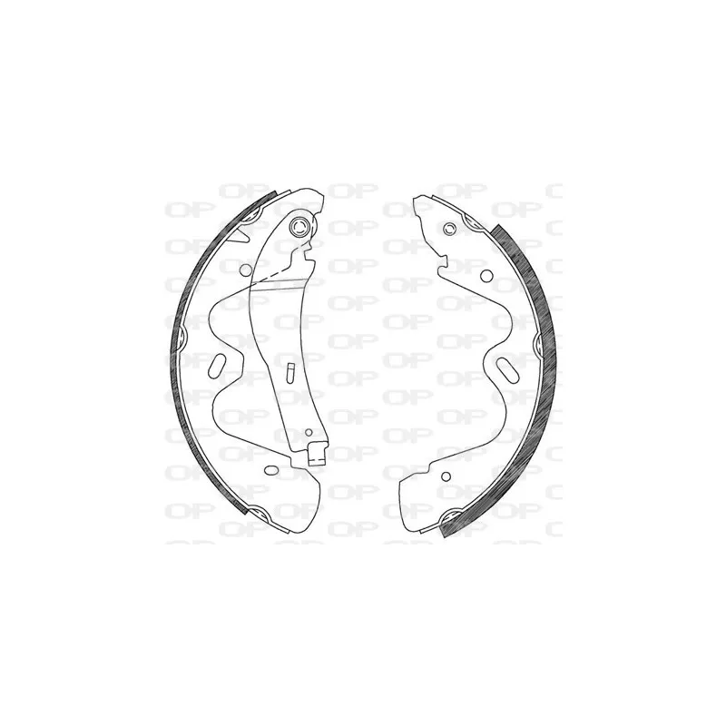 Jeu de mâchoires de frein OPEN PARTS BSA2100.00