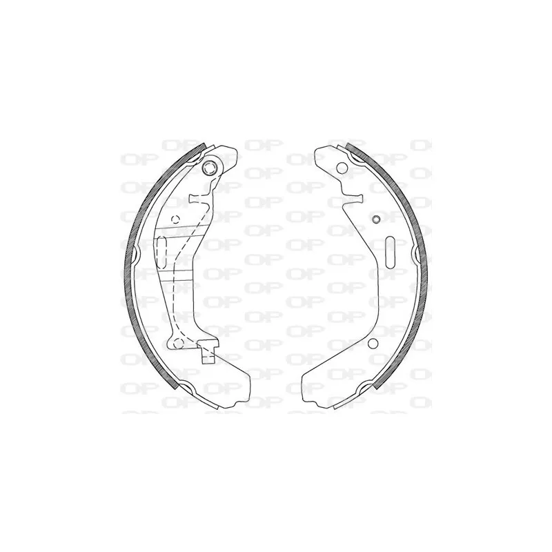 Jeu de mâchoires de frein OPEN PARTS BSA2112.00