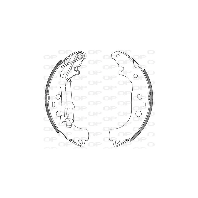 Jeu de mâchoires de frein OPEN PARTS BSA2115.00