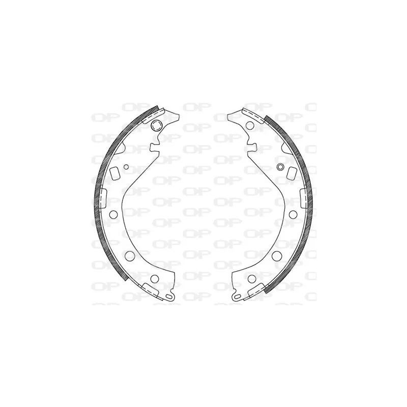 Jeu de mâchoires de frein OPEN PARTS BSA2116.00