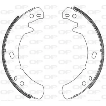 Jeu de mâchoires de frein OPEN PARTS BSA2118.00