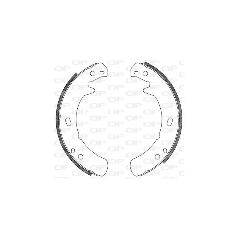 Jeu de mâchoires de frein OPEN PARTS BSA2118.00