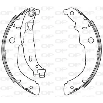 Jeu de mâchoires de frein OPEN PARTS BSA2119.00