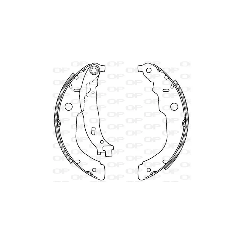 Jeu de mâchoires de frein OPEN PARTS BSA2119.00