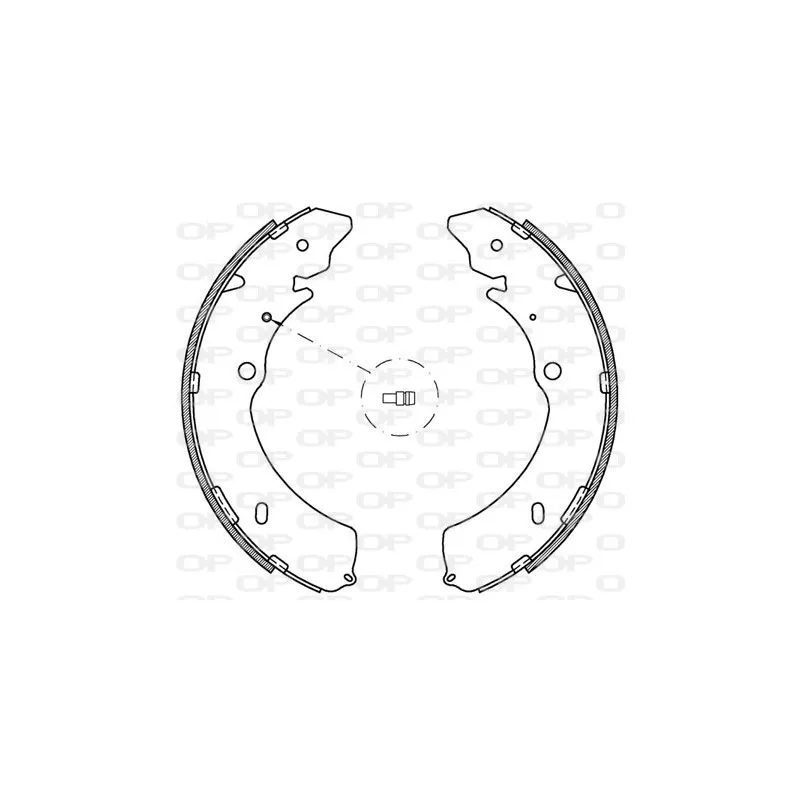 Jeu de mâchoires de frein OPEN PARTS BSA2120.00