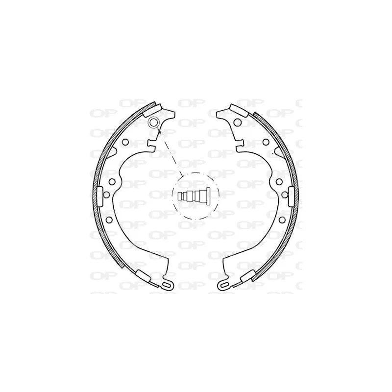 Jeu de mâchoires de frein OPEN PARTS BSA2121.00