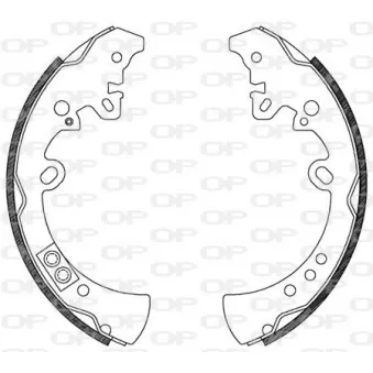 Jeu de mâchoires de frein OPEN PARTS BSA2122.00