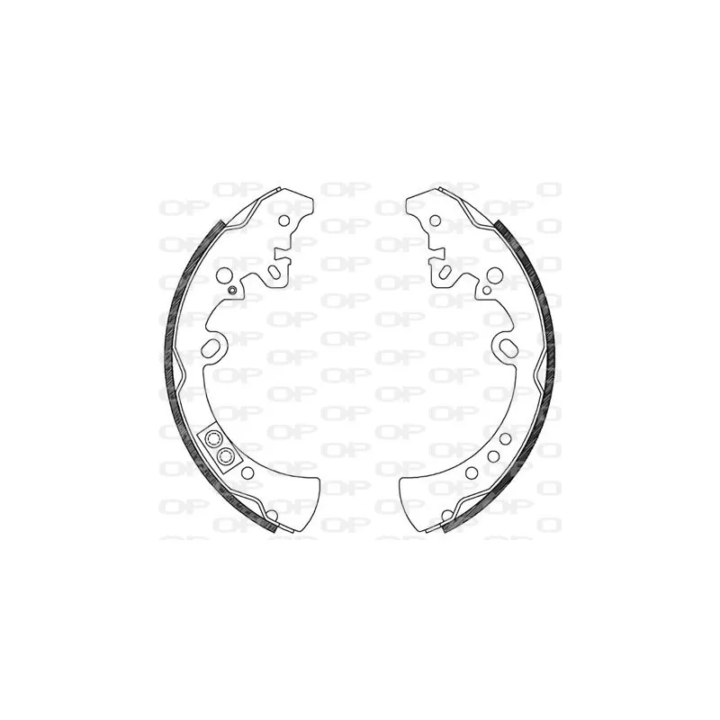 Jeu de mâchoires de frein OPEN PARTS BSA2122.00