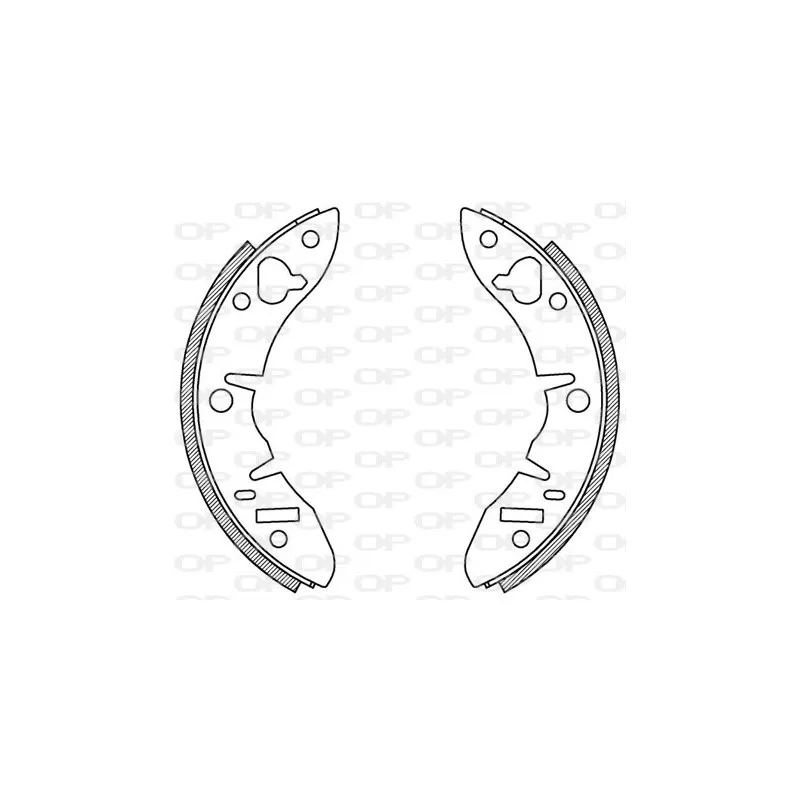 Jeu de mâchoires de frein OPEN PARTS BSA2123.00